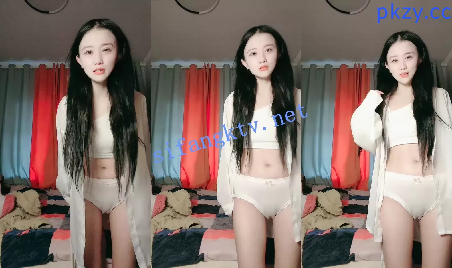 【萌蛋蛋】反差女神半夜发春~揉奶抠逼~道具自慰~满嘴骚话~【6V】