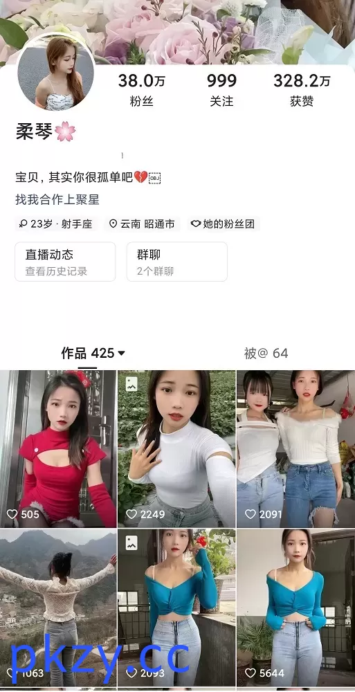 快手38W粉主播 【柔琴】 定制裸舞掰穴自插 大尺反差云南甜妹【10V】