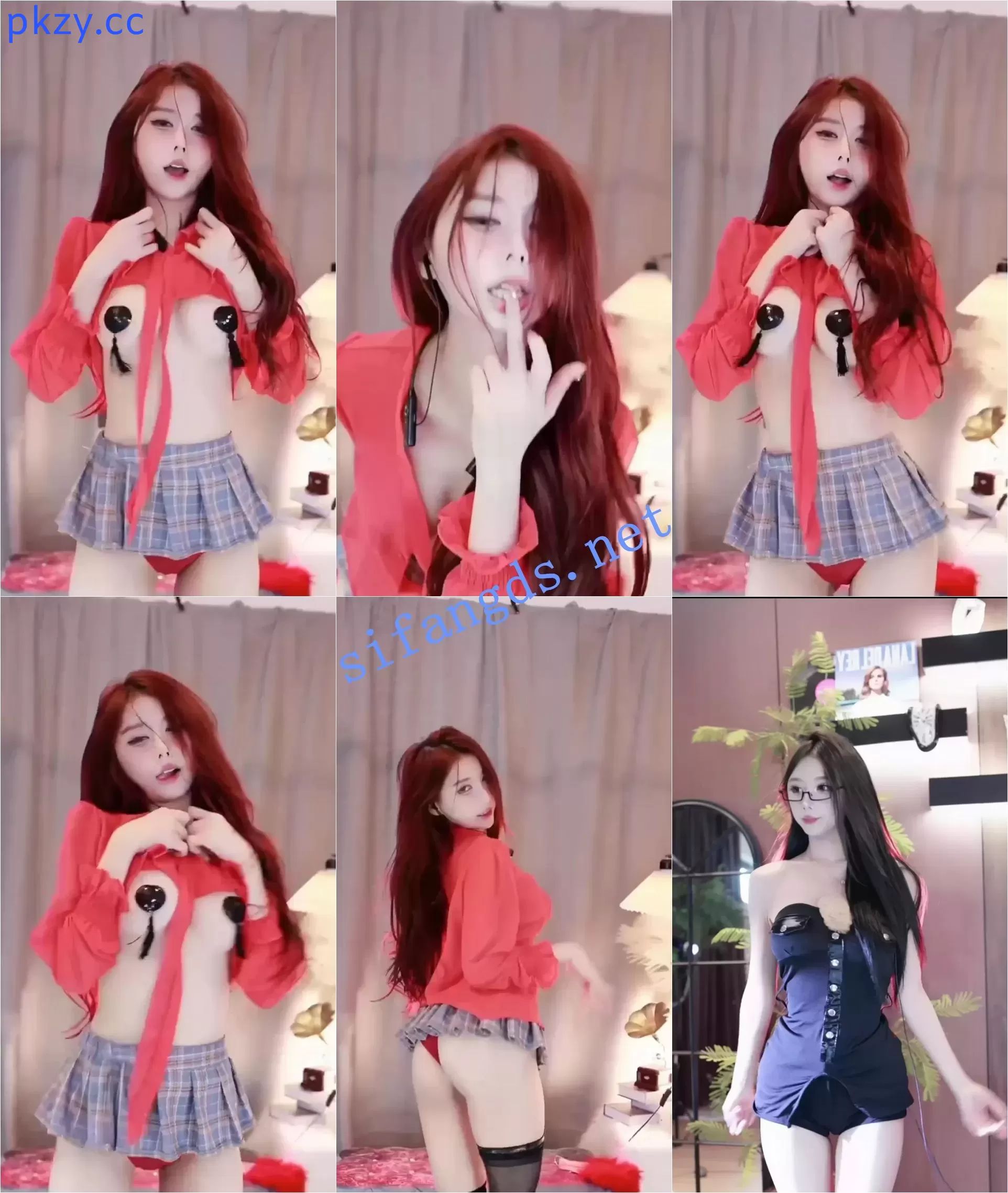 抖音 万0+ 李家三小姐 2位 乳贴半裸裸舞 抖胸骚舞等【40V】