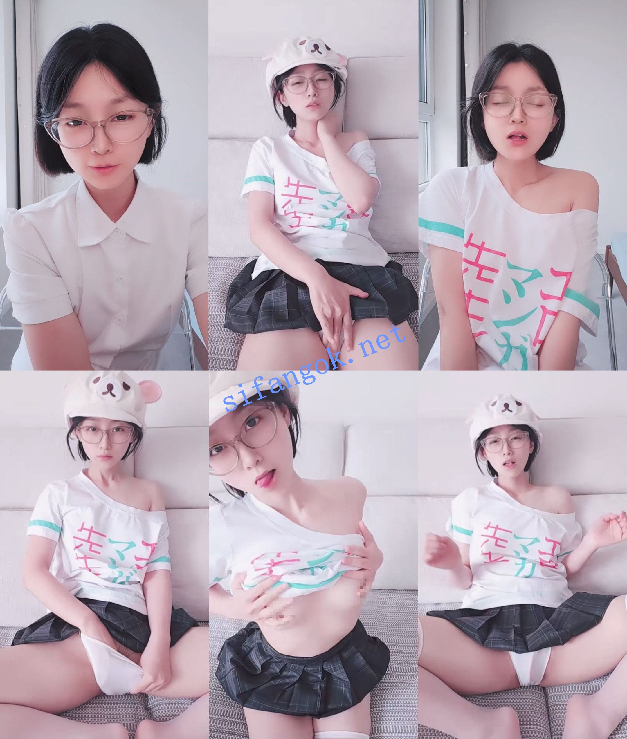 【小肉肉】一股清流! 眼镜女学生~双道具自慰狂插~爽喷水!