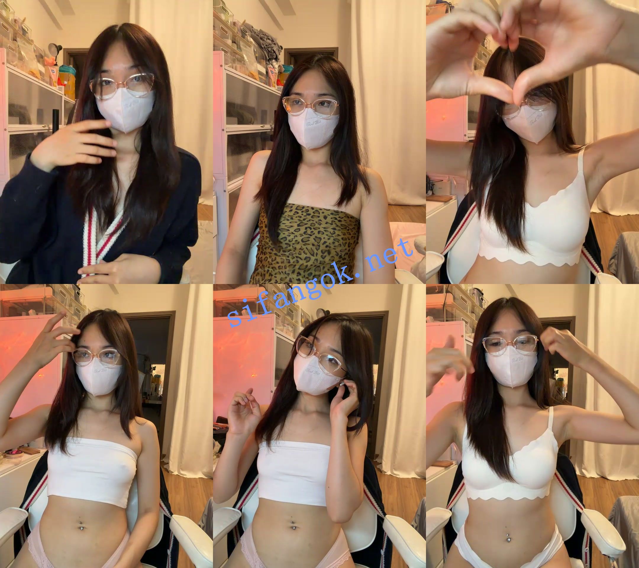 ️兄弟们！眼镜大学生下海了~【咪咪馋】极品美臀~道具！