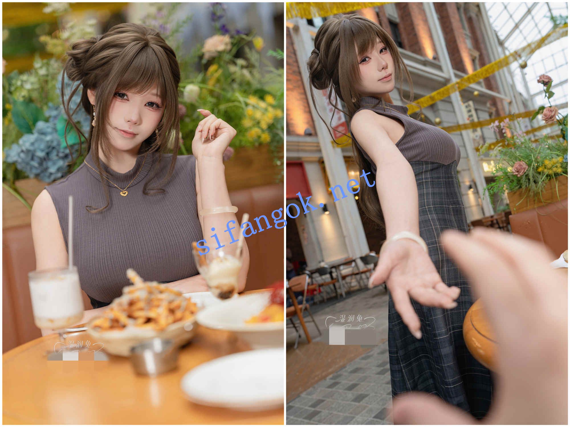 (Yiko湿润兔/咬一口兔娘)5月份订阅作品-网友的一日约会