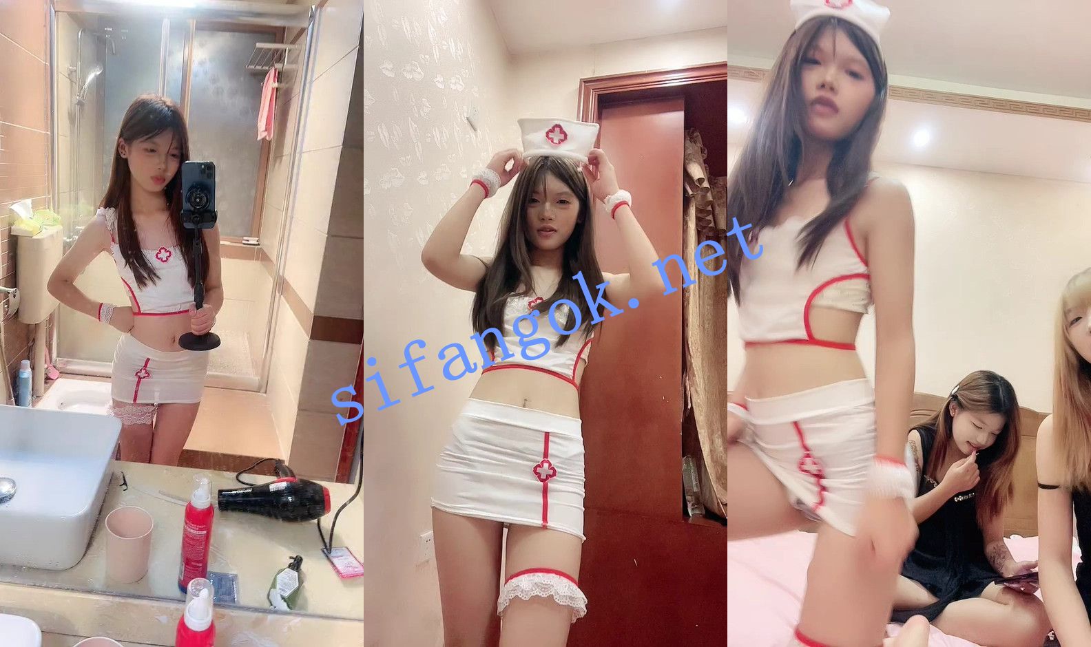 【百万一族】三个18岁精神小妹被中年大叔给操了！真精彩