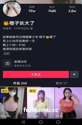 抖音主播【橙子长大了】粉丝私拍福利视频【12V】