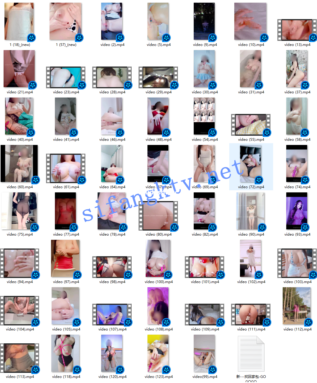 OlnyFans G奶网红 【Npxvip】 自拍福利合集【126V】